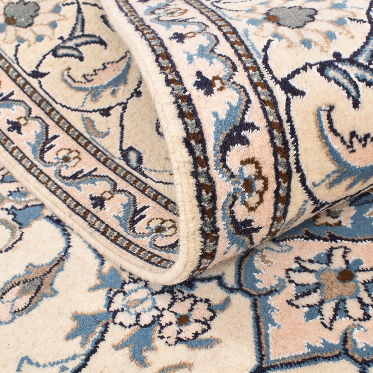 Perzisch tapijt - Nain - 230 x 167 cm - licht beige