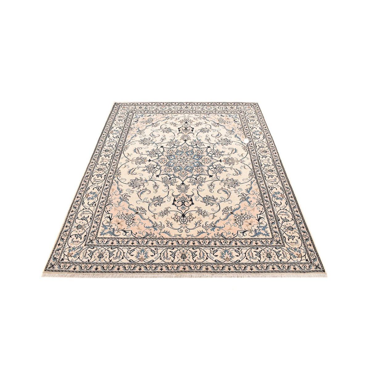 Perzisch tapijt - Nain - 237 x 167 cm - licht beige