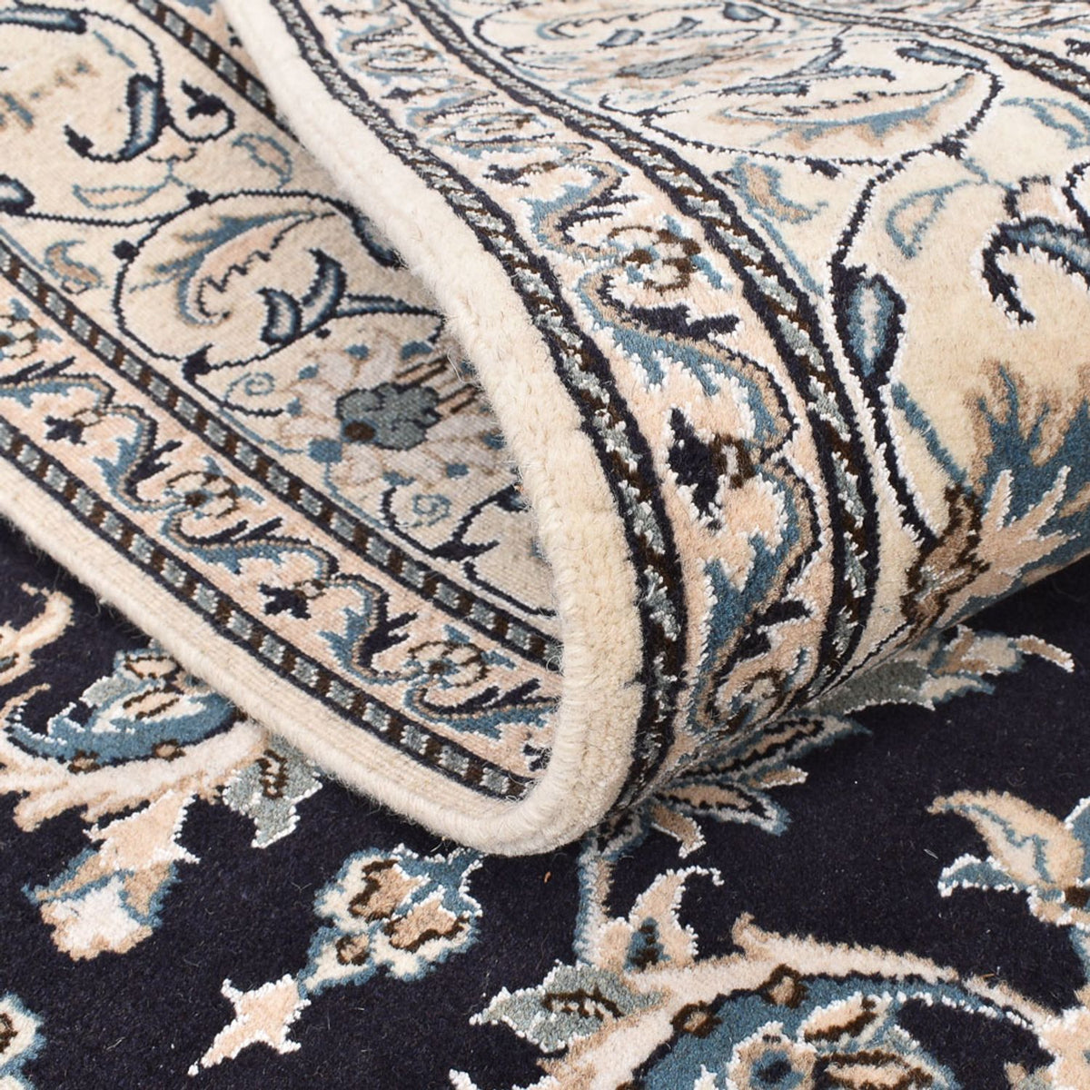 Perzisch tapijt - Nain - 242 x 165 cm - donkerblauw