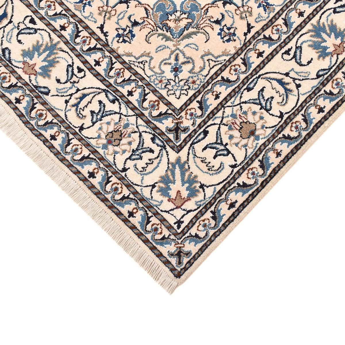 Perzisch tapijt - Nain - 241 x 170 cm - licht beige