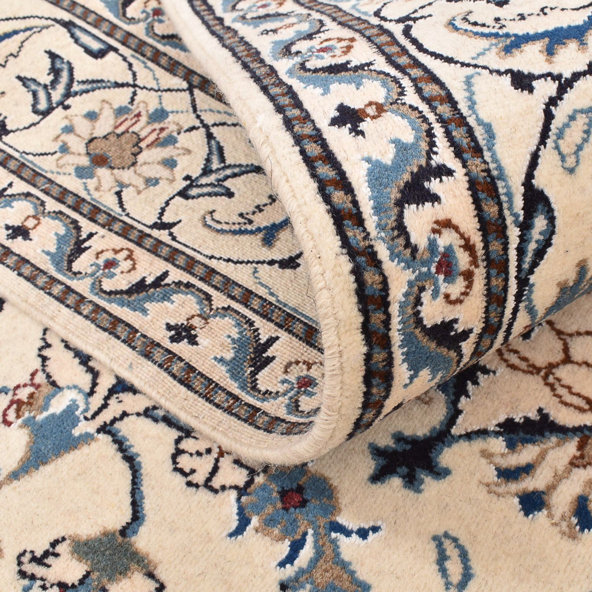 Perzisch tapijt - Nain - 241 x 170 cm - licht beige