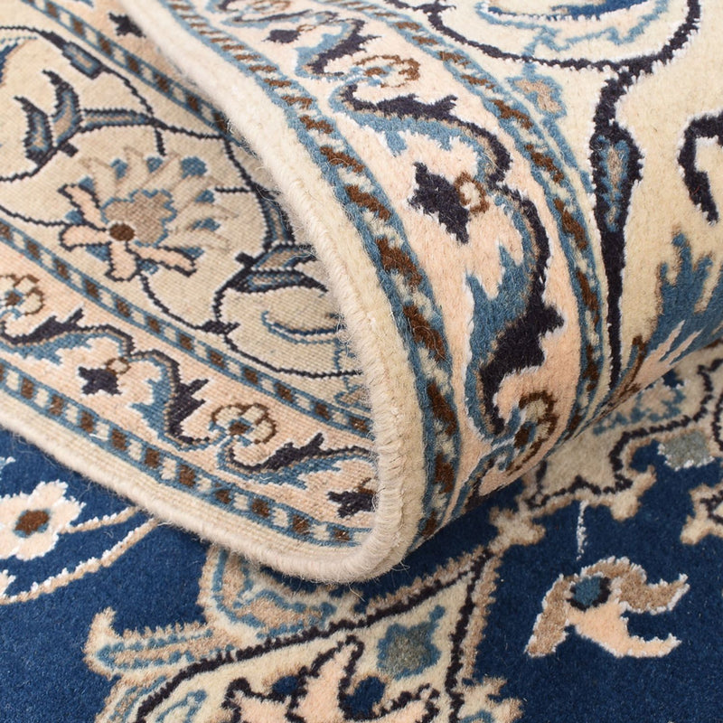 Perzisch tapijt - Nain - 208 x 149 cm - donkerblauw