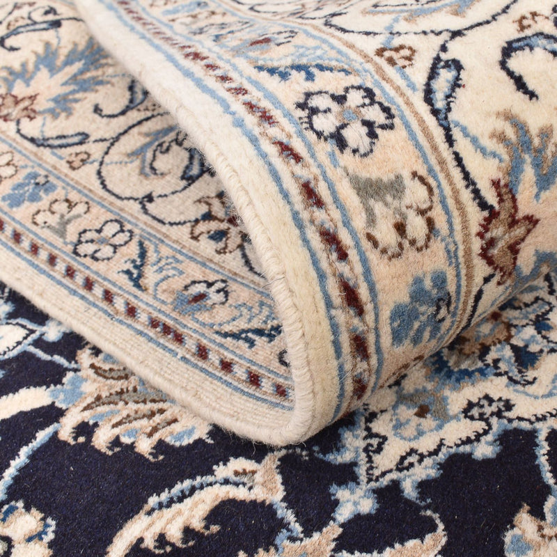 Perzisch tapijt - Nain - 199 x 145 cm - donkerblauw