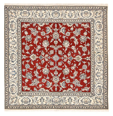 Perzisch tapijt - Nain vierkant  - 203 x 193 cm - rood