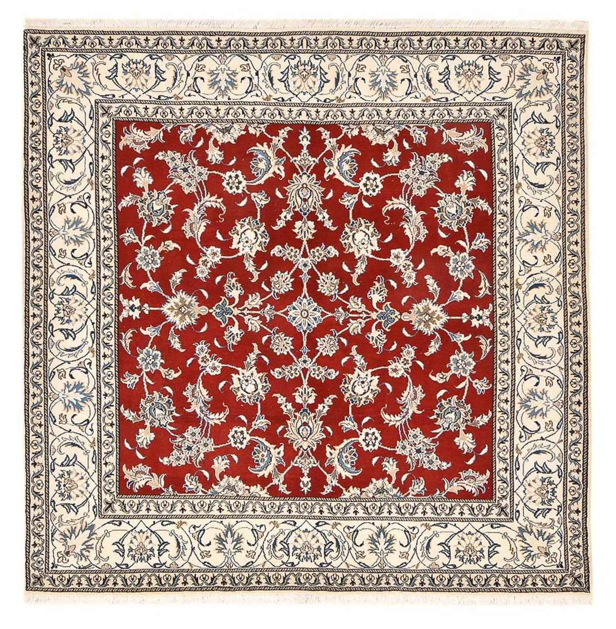 Perzisch tapijt - Nain vierkant  - 203 x 193 cm - rood