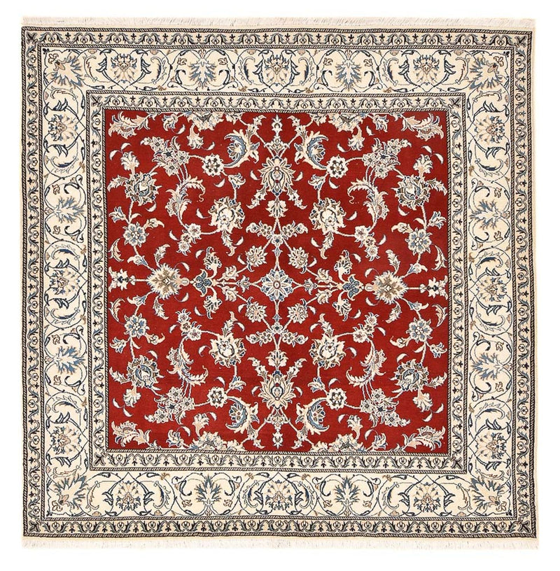 Perzisch tapijt - Nain vierkant  - 203 x 193 cm - rood