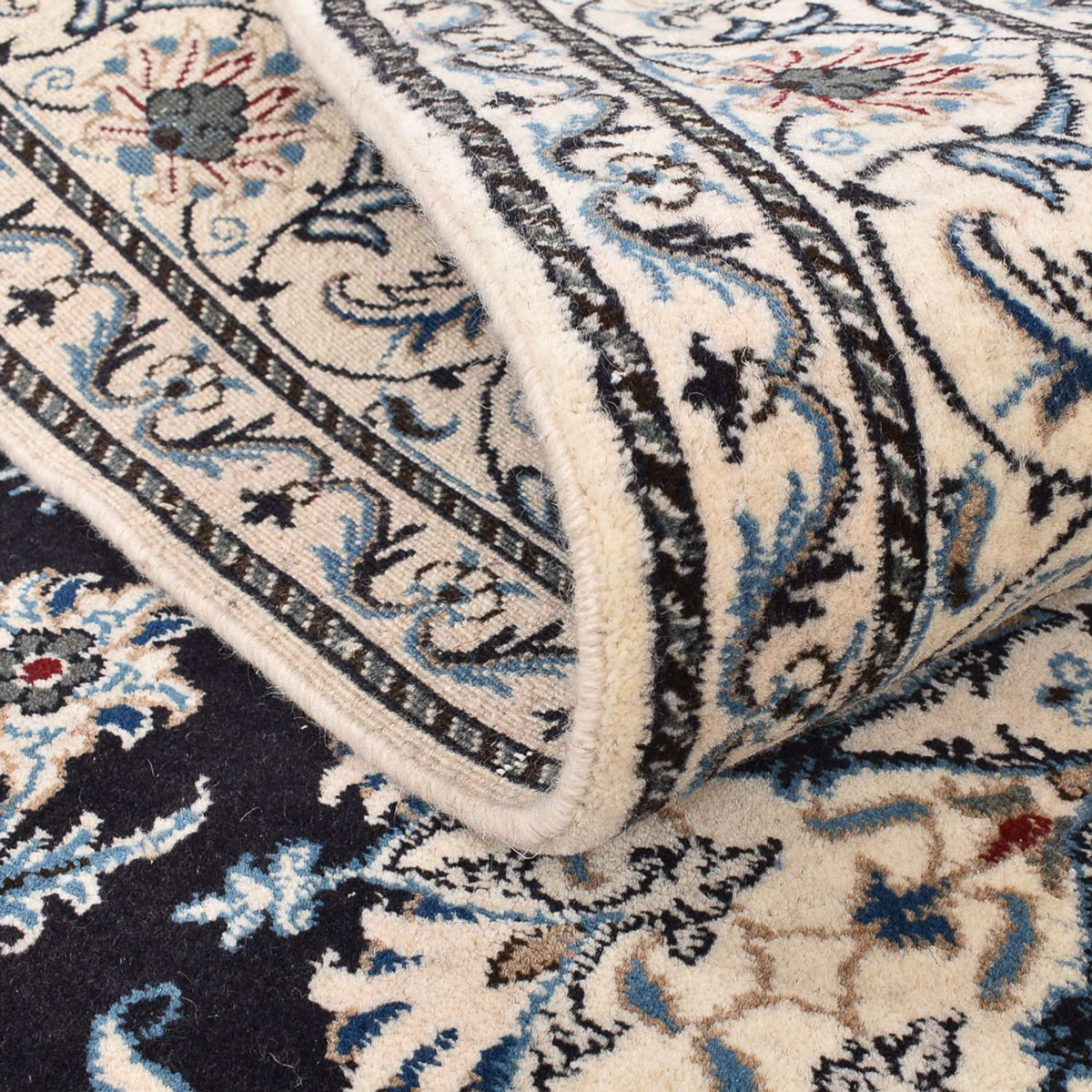 Perzisch tapijt - Nain - 252 x 161 cm - donkerblauw