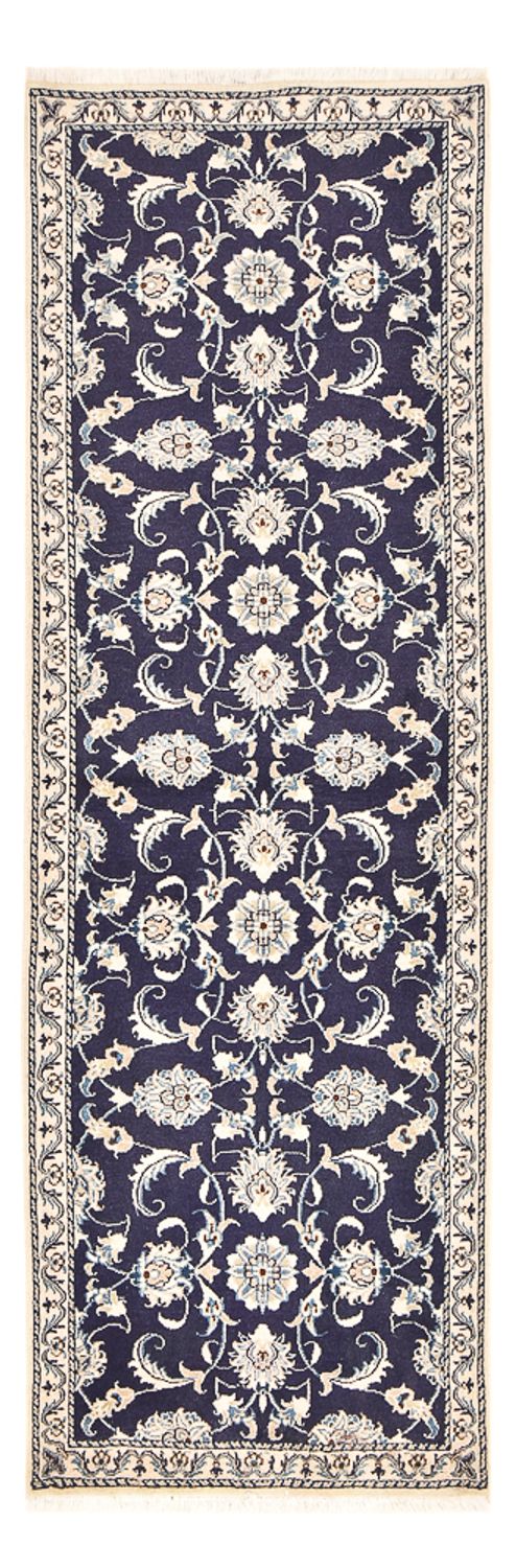 Loper Perzisch tapijt - Nain - 241 x 79 cm - donkerblauw