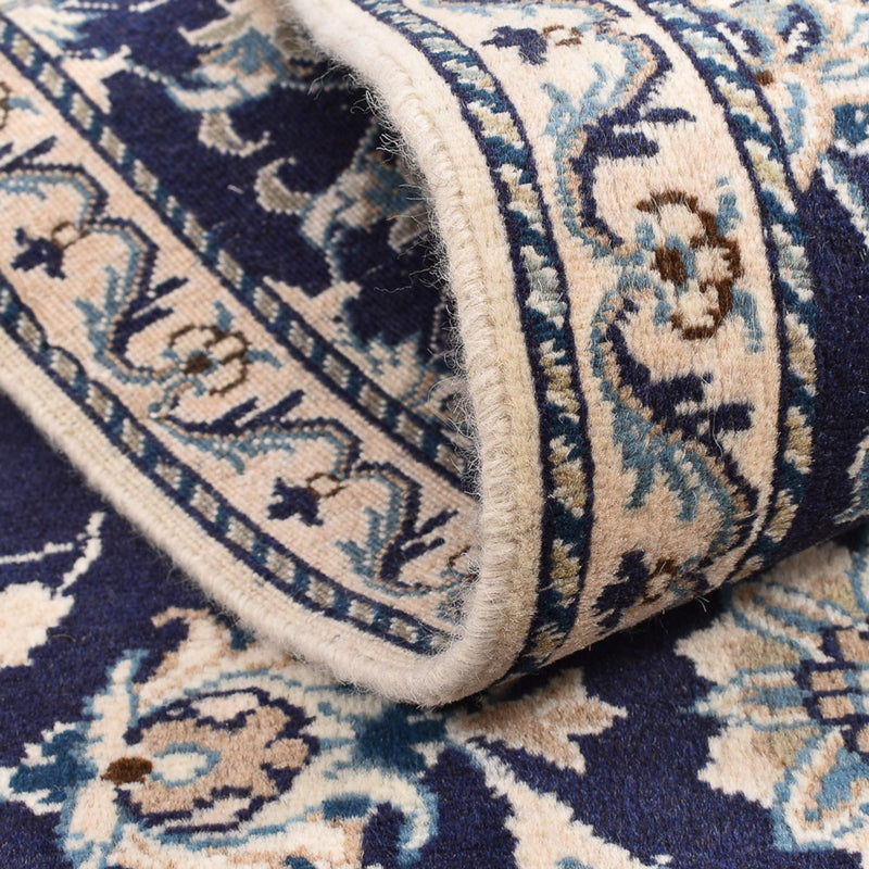 Loper Perzisch tapijt - Nain - 241 x 79 cm - donkerblauw