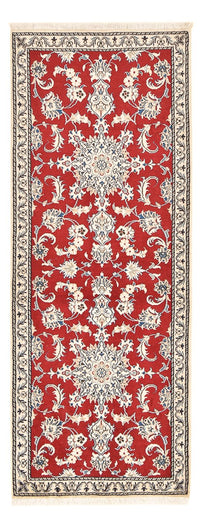 Loper Perzisch tapijt - Nain - 208 x 79 cm - rood