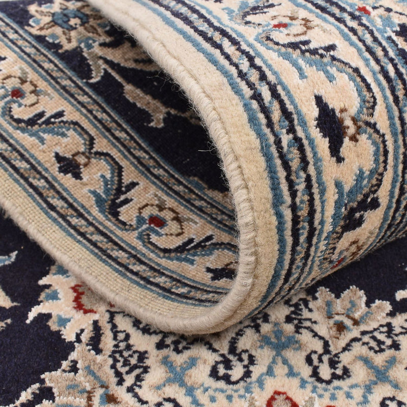 Loper Perzisch tapijt - Nain - 206 x 77 cm - donkerblauw