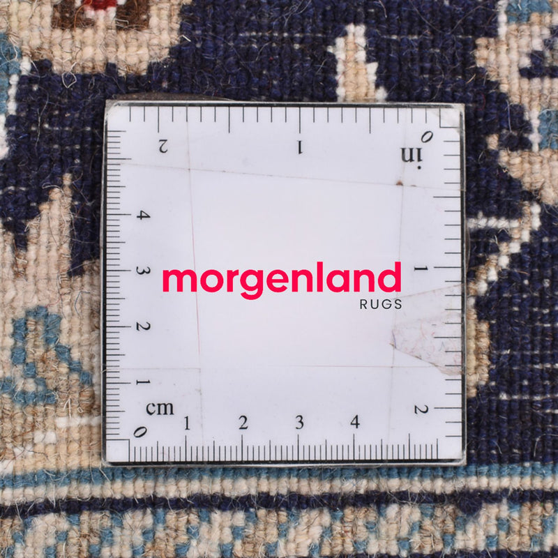 Loper Perzisch tapijt - Nain - 206 x 77 cm - donkerblauw