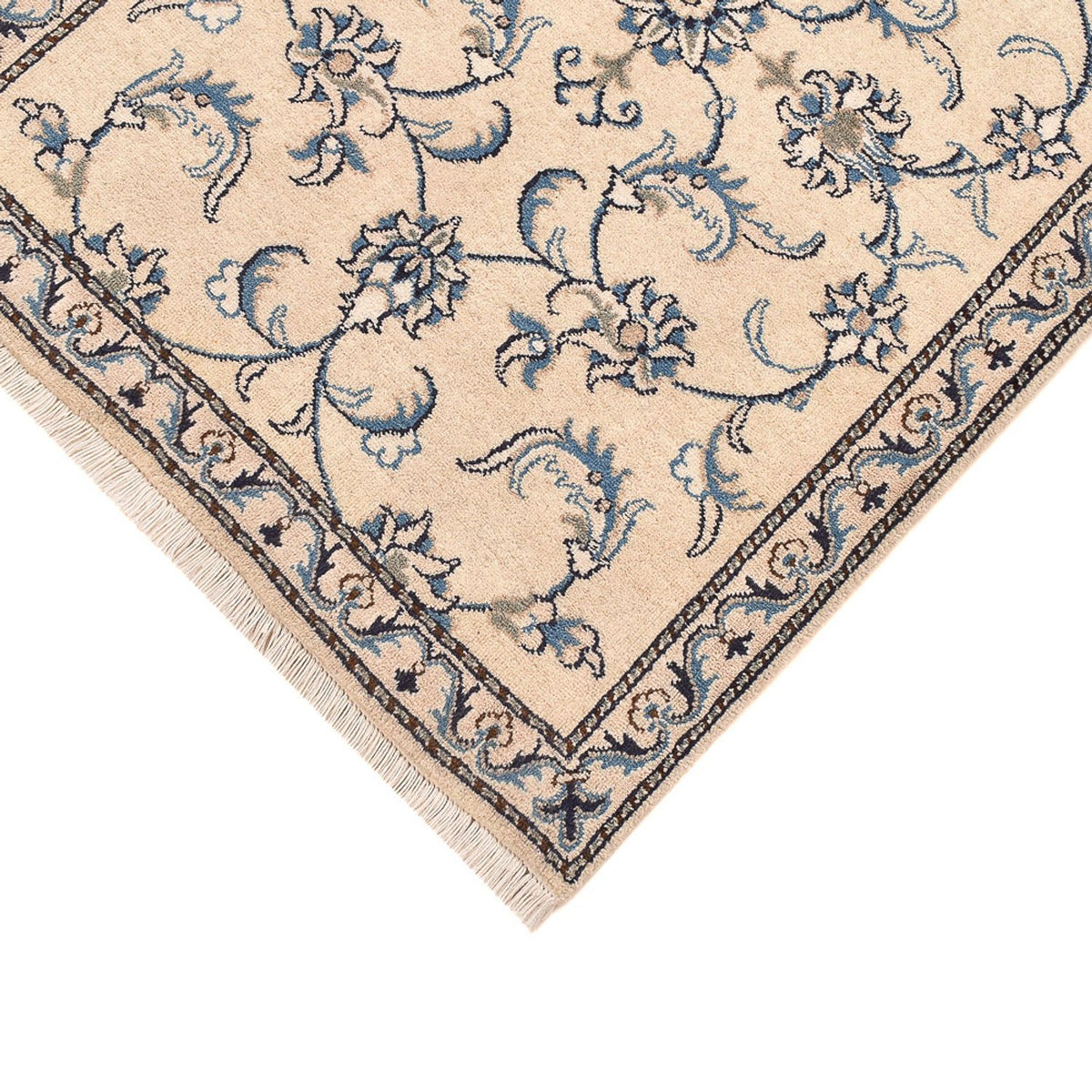 Loper Perzisch tapijt - Nain - 307 x 78 cm - wit  crème