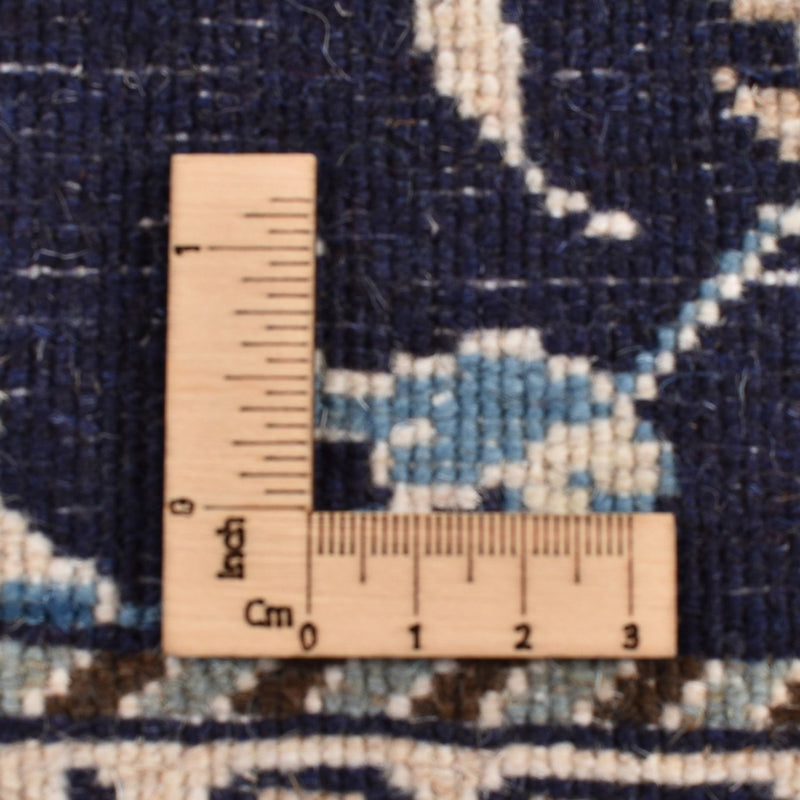 Loper Perzisch tapijt - Nain - 292 x 78 cm - donkerblauw