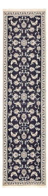 Loper Perzisch tapijt - Nain - 298 x 78 cm - donkerblauw
