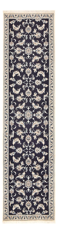 Loper Perzisch tapijt - Nain - 298 x 78 cm - donkerblauw