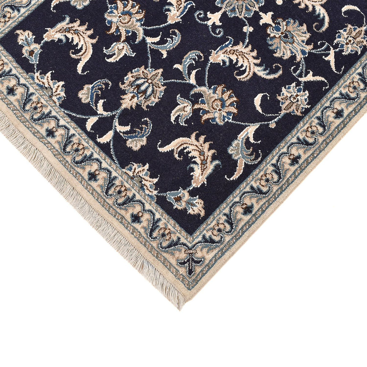 Loper Perzisch tapijt - Nain - 298 x 78 cm - donkerblauw