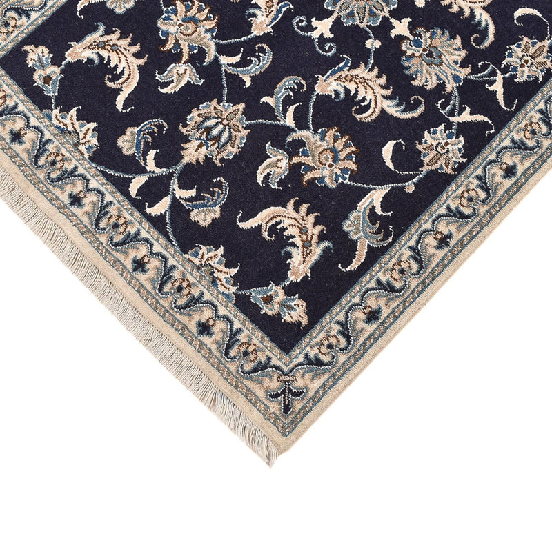 Loper Perzisch tapijt - Nain - 298 x 78 cm - donkerblauw