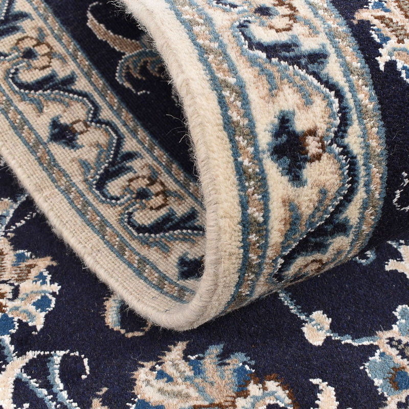 Loper Perzisch tapijt - Nain - 298 x 78 cm - donkerblauw