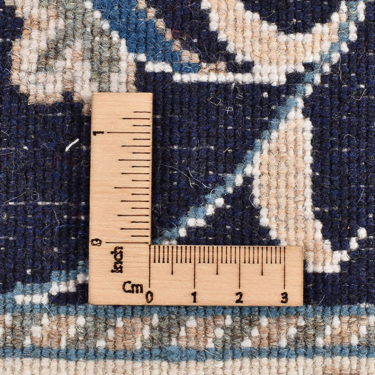 Loper Perzisch tapijt - Nain - 298 x 78 cm - donkerblauw