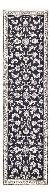 Loper Perzisch tapijt - Nain - 290 x 79 cm - donkerblauw