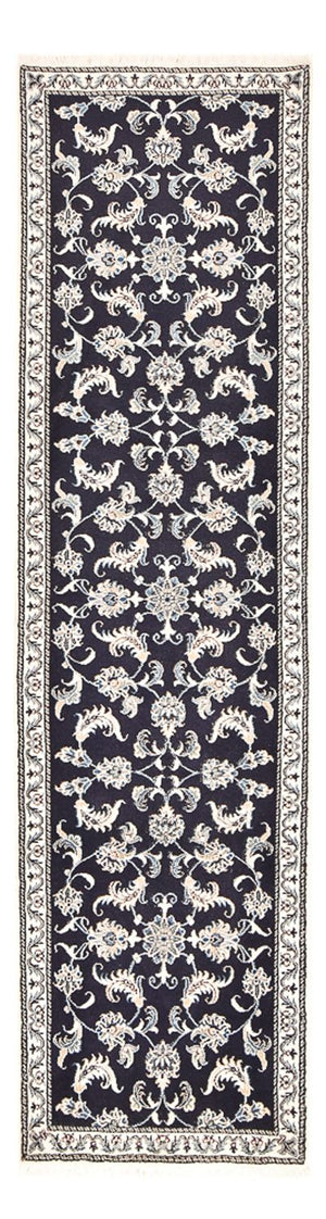 Loper Perzisch tapijt - Nain - 290 x 79 cm - donkerblauw