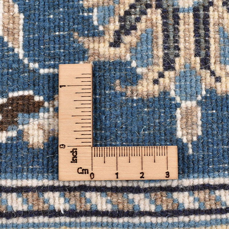 Loper Perzisch tapijt - Nain - 298 x 80 cm - zee blauw