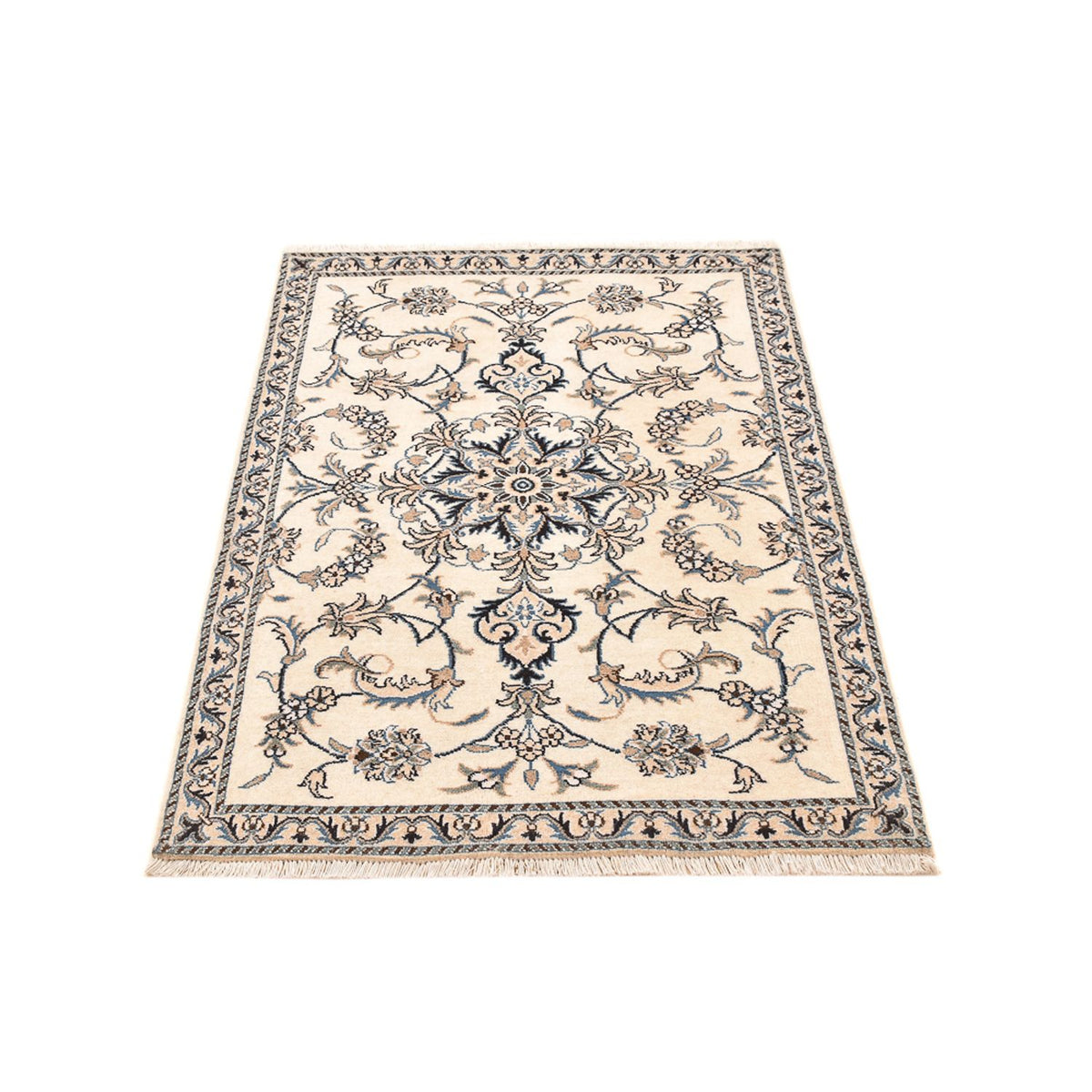 Perzisch tapijt - Nain - 137 x 90 cm - beige