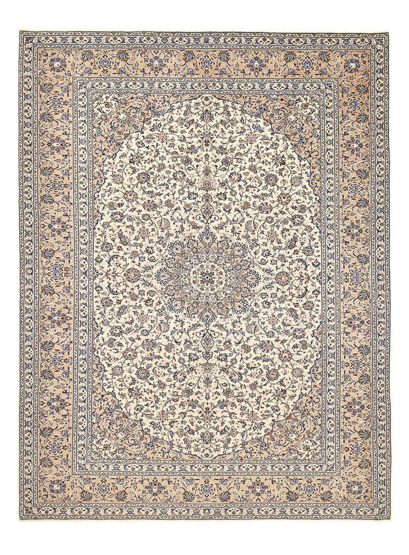 Perzisch tapijt - Keshan - 405 x 295 cm - donker beige