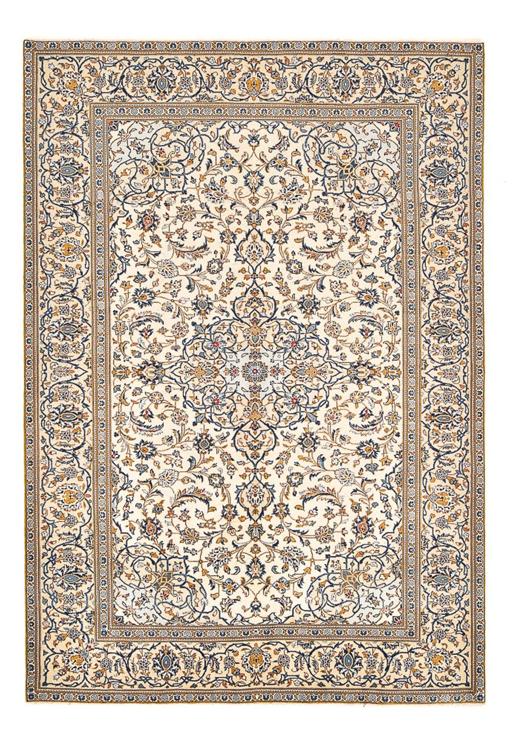 Perzisch tapijt - Keshan - 287 x 192 cm - donker beige