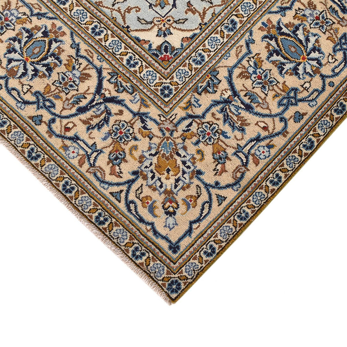 Perzisch tapijt - Keshan - 287 x 192 cm - donker beige