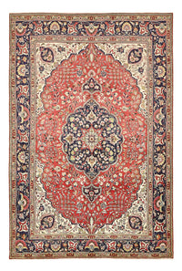 Perzisch tapijt - Tabriz - 300 x 200 cm - licht rood