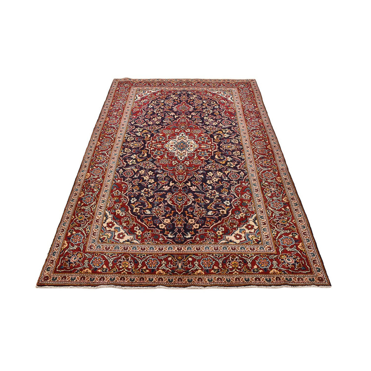 Perzisch tapijt - Keshan - 255 x 146 cm - donkerblauw