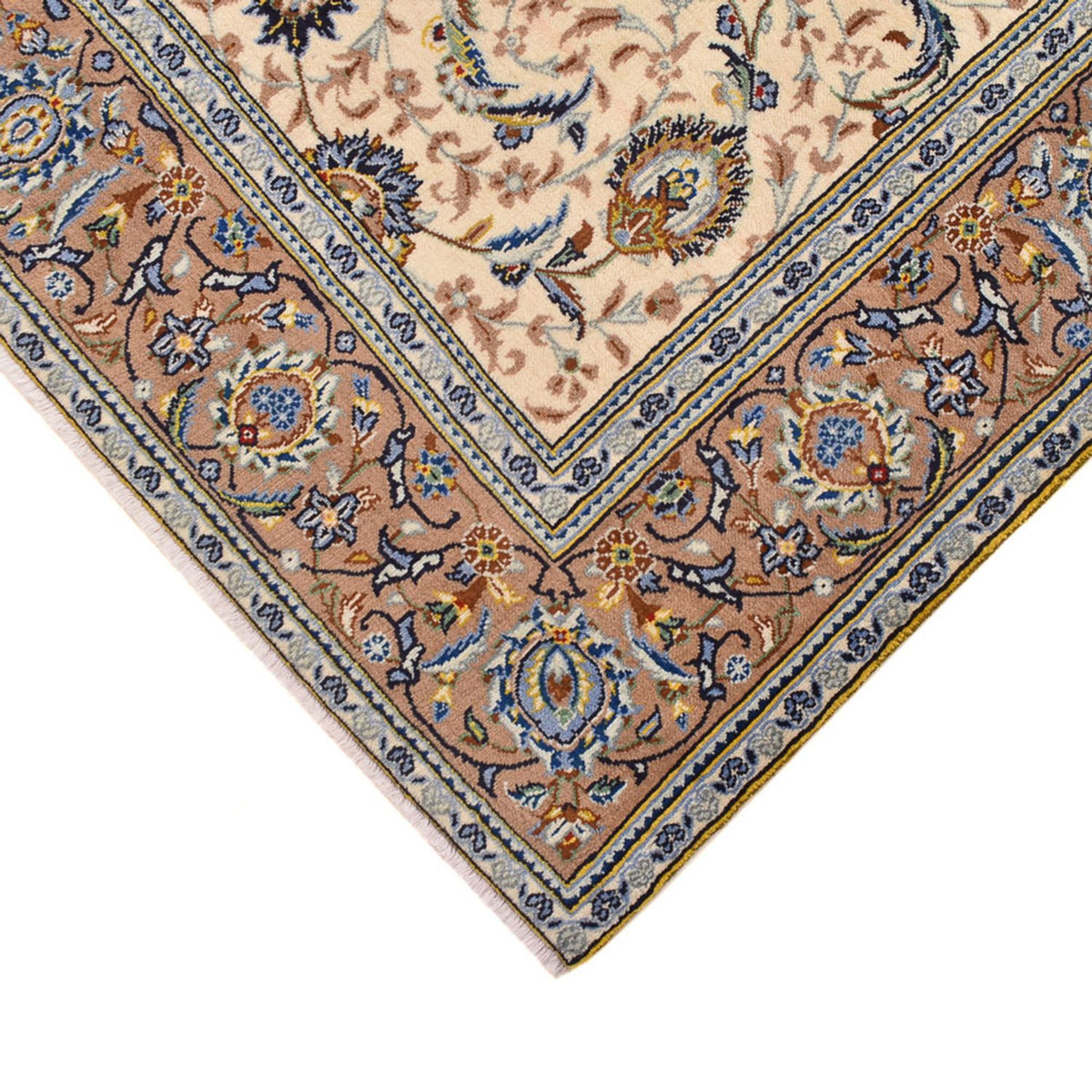 Perzisch tapijt - Keshan - 223 x 138 cm - licht beige