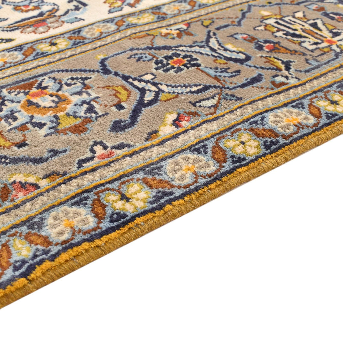 Perzisch tapijt - Keshan - 230 x 145 cm - licht beige