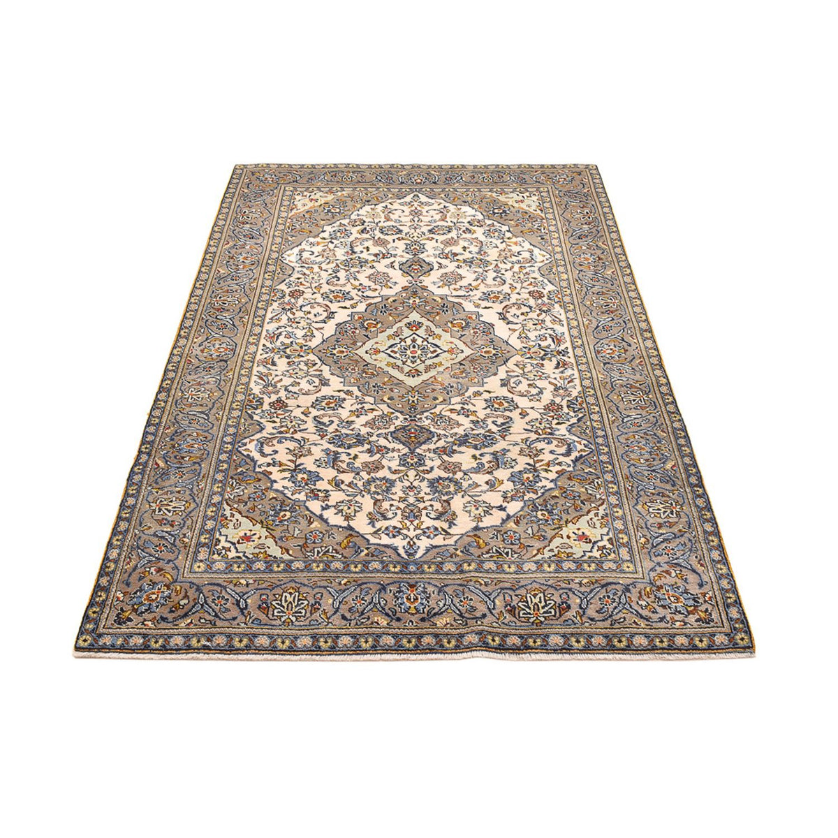 Perzisch tapijt - Keshan - 230 x 145 cm - licht beige