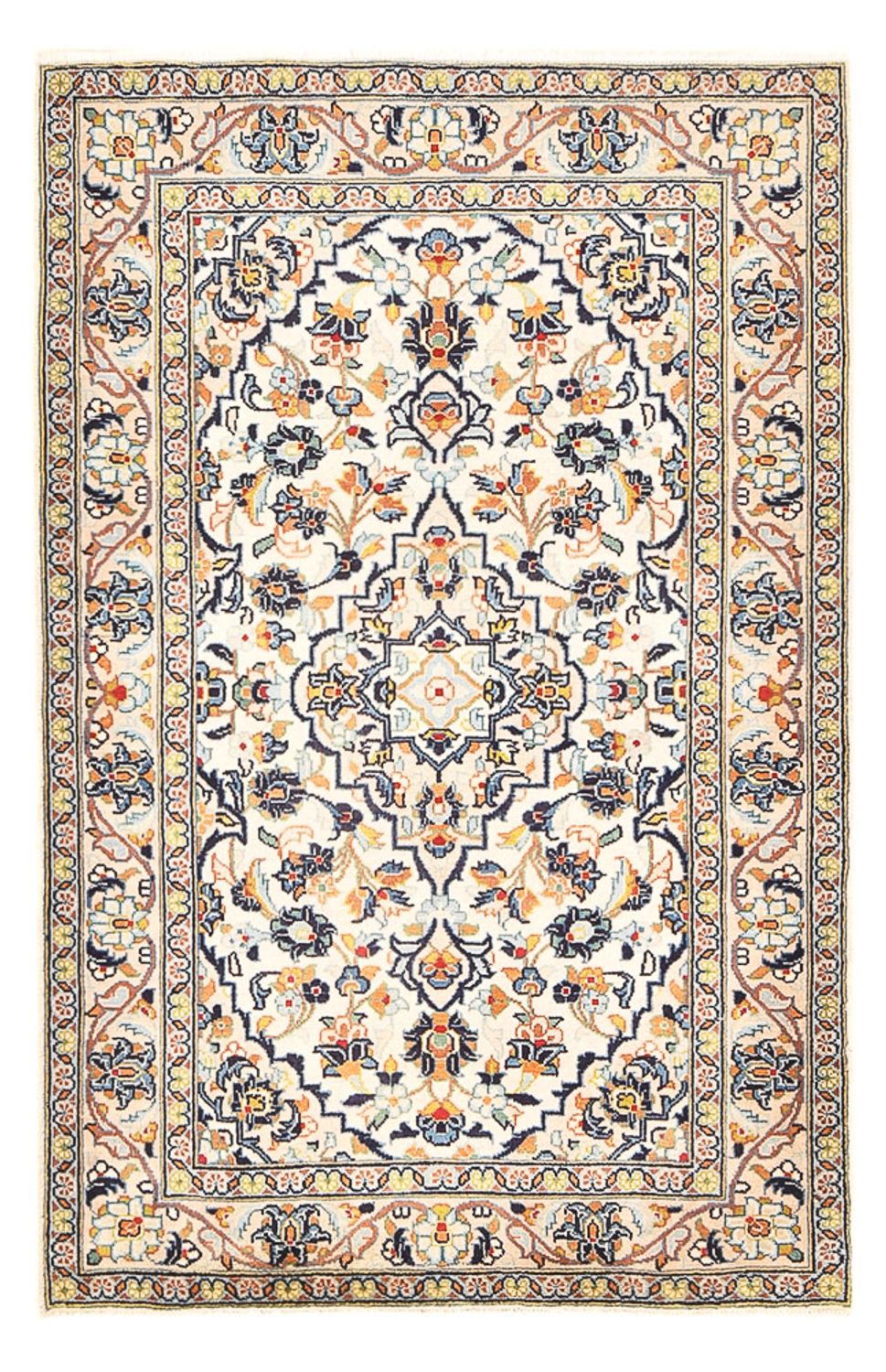 Perzisch tapijt - Keshan - 147 x 95 cm - licht beige