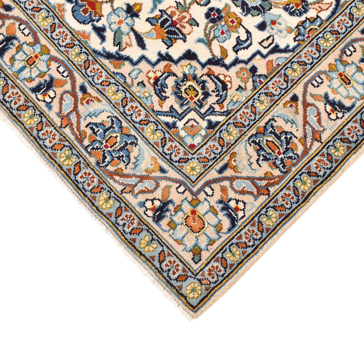 Perzisch tapijt - Keshan - 141 x 96 cm - licht beige