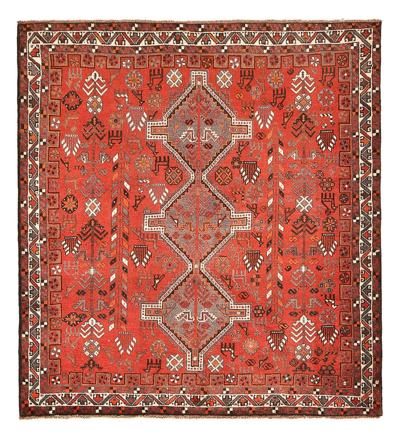 Perzisch Tapijt - Nomadisch vierkant  - 184 x 165 cm - rood