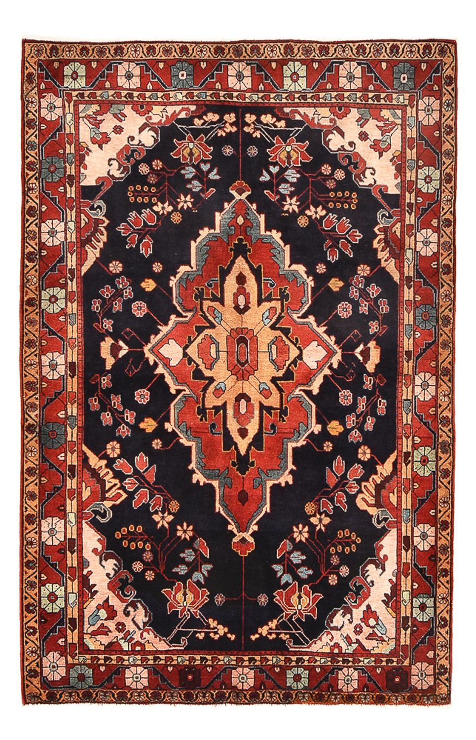 Perzisch Tapijt - Nomadisch - 228 x 145 cm - donkerblauw