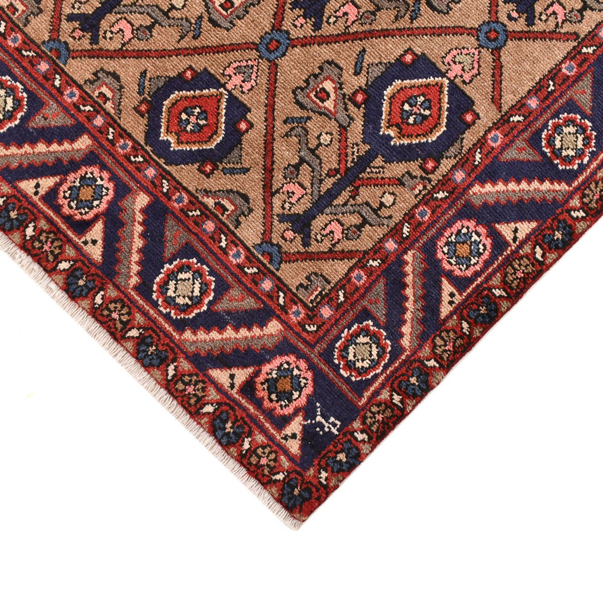 Loper Perzisch Tapijt - Nomadisch - 223 x 128 cm - donker beige