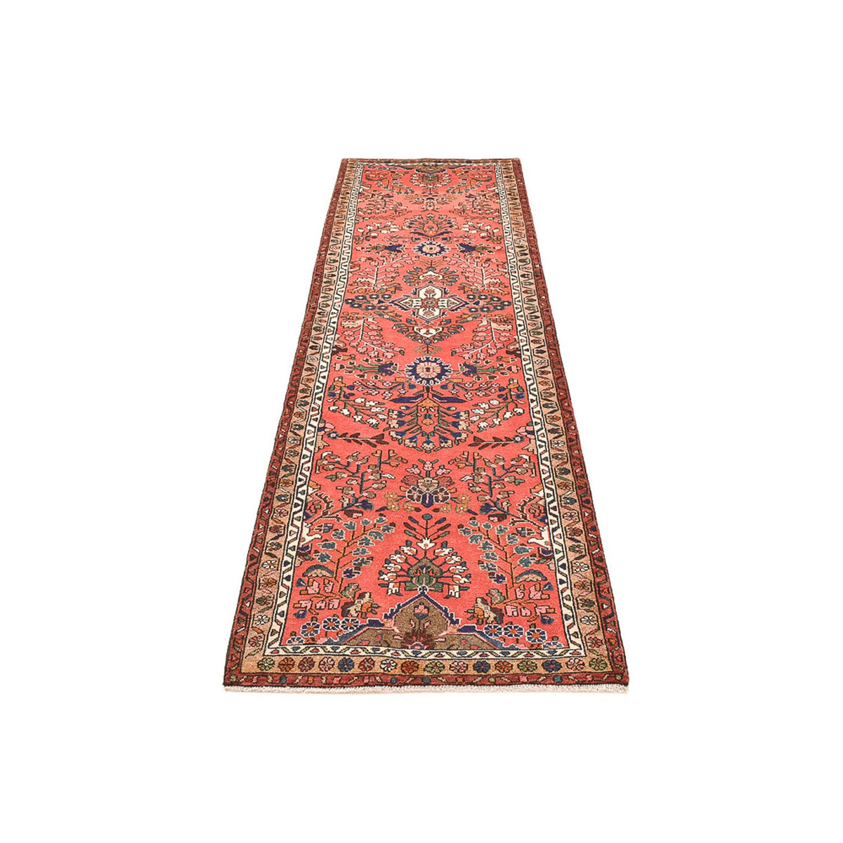 Loper Perzisch Tapijt - Nomadisch - 307 x 85 cm - rood