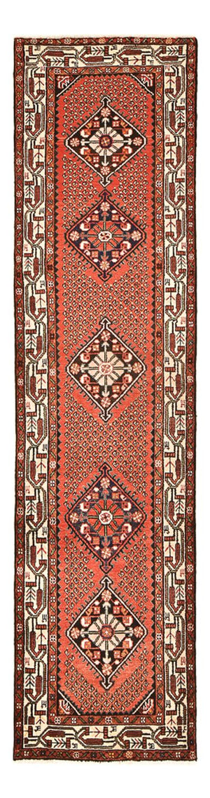 Loper Perzisch Tapijt - Nomadisch - 302 x 83 cm - licht rood