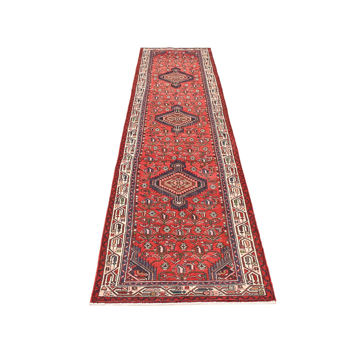 Loper Perzisch Tapijt - Nomadisch - 373 x 87 cm - rood