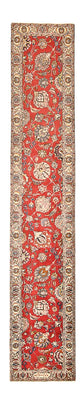 Loper Perzisch tapijt - Tabriz - 398 x 72 cm - rood