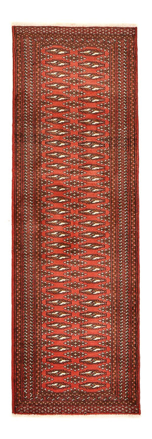 Loper Turkaman tapijt - 197 x 60 cm - rood