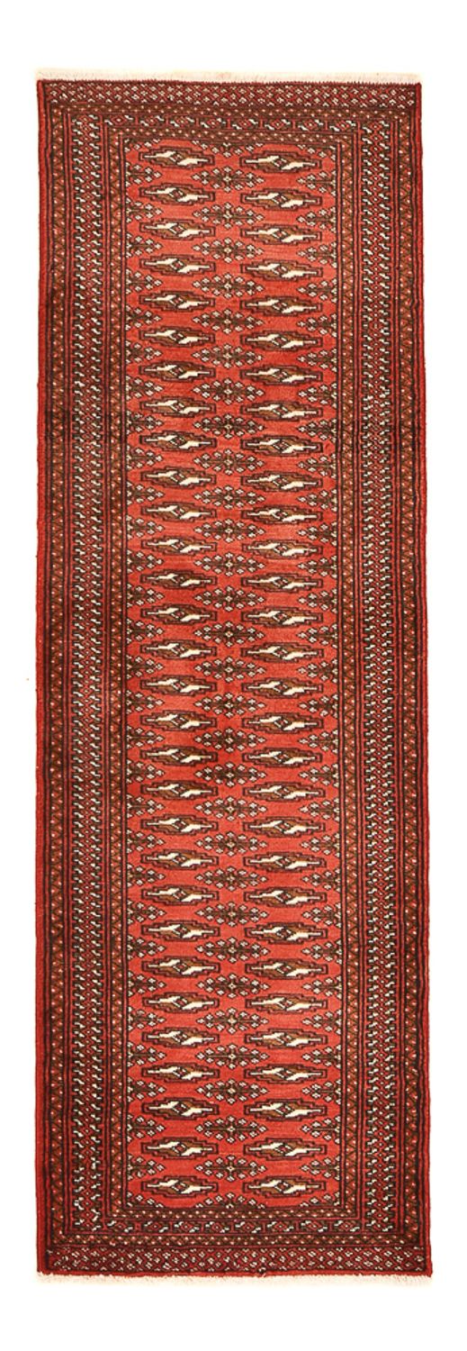Loper Turkaman tapijt - 197 x 60 cm - rood