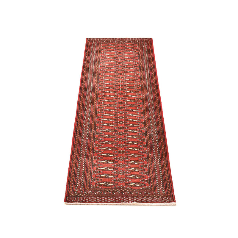 Loper Turkaman tapijt - 197 x 60 cm - rood