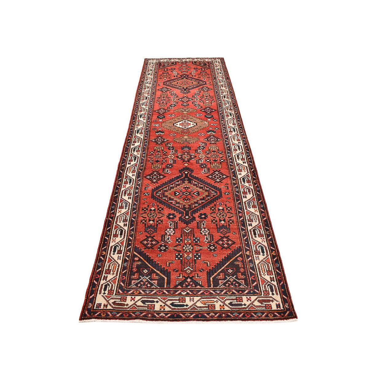 Loper Perzisch Tapijt - Nomadisch - 388 x 108 cm - rood