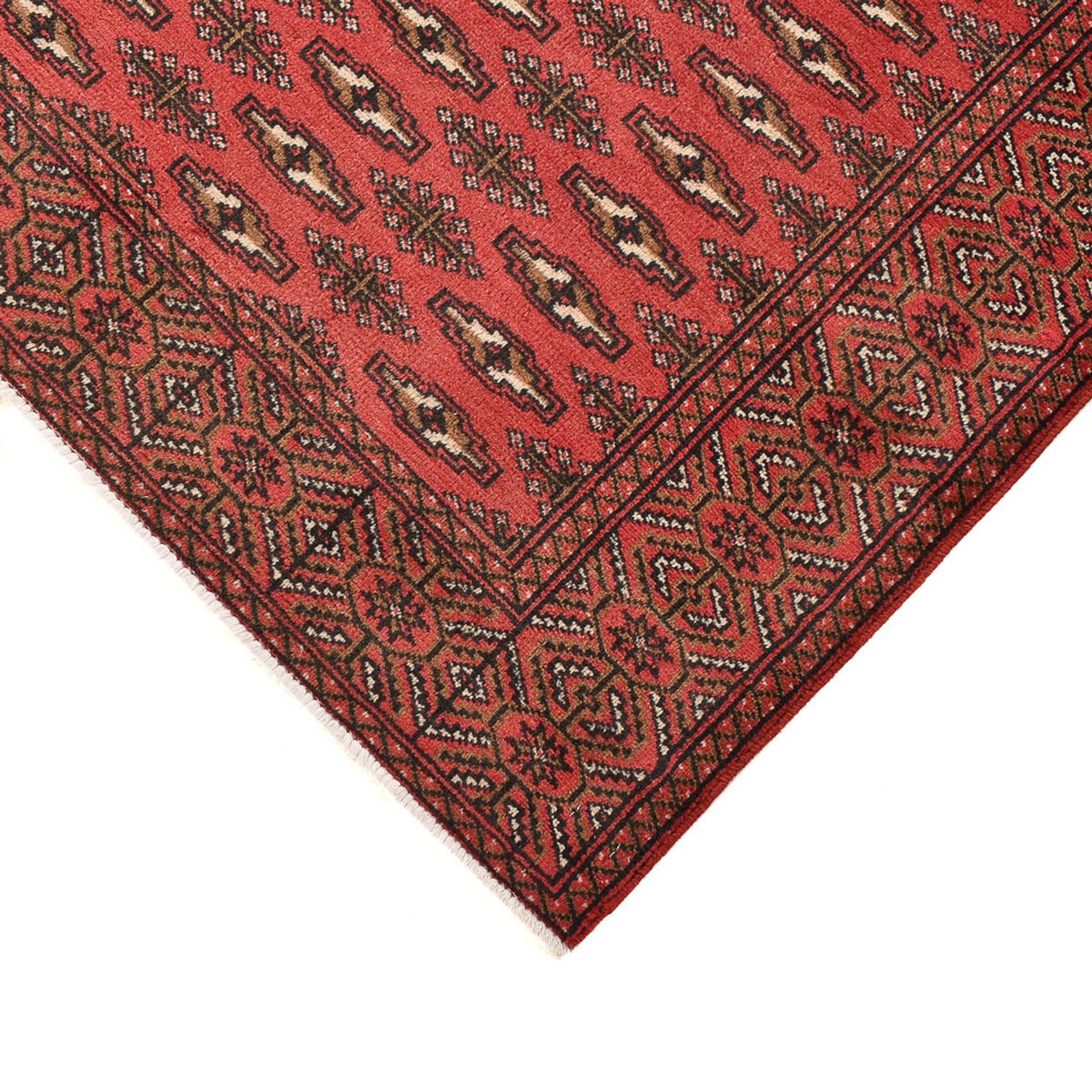 Loper Turkaman tapijt - 276 x 102 cm - rood